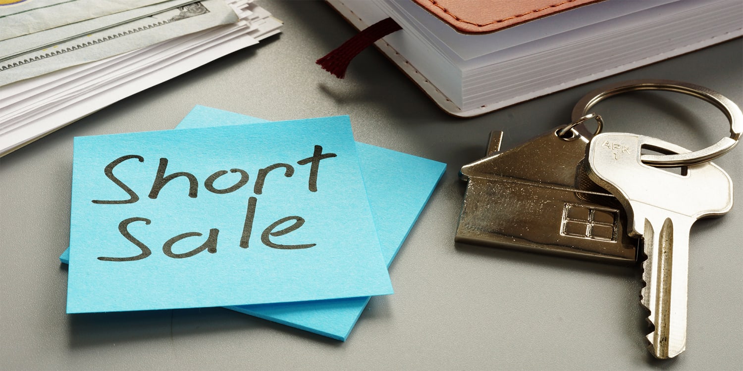Short sale real estate concept
